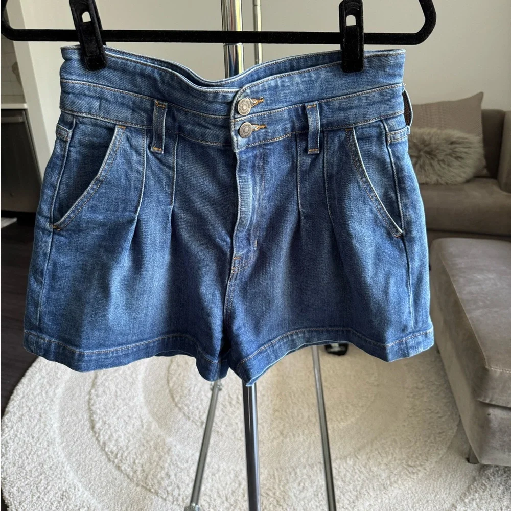 Veronica Beard Indigo Denim Shorts - Picture 4 of 13